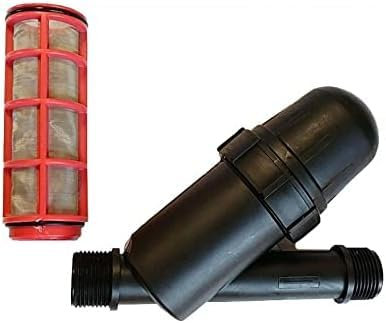 RIEGOPRO Filtro a rete utilizzato in impianti di irrigazione per evitare impurità che ostruiscono i tubi. Capacità di filtraggio 120 Mesh. Realizzato in polietilene (1)
