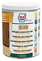 Ica For You IMG12 - Impregnante Antigoccia All'Acqua per Legno, Penetra nel Legno e lo Protegge, Facile da Usare e non Cola, Rosso Falun, 0.75 L - IMG12-0075