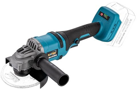 KATSU FIT-BAT 21V Amoladora Angular Brushless a Bateria 115mm 125mm Cuerpo Delgado, 3 Velocidades, para Amolar, Cortar y Pulir, Baterías No Incluidas 102619