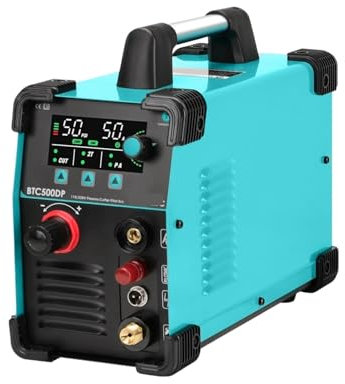 JOXLOVER Cortadora de Plasma, Cortador de Plasma, ARC BTC500DP 7ma generación 50 amperios Pantalla de Pantalla Máquina de Corte por Plasma Digital de Doble Voltaje para Principiantes DIY