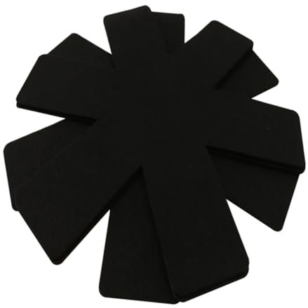 10 Piezas cojín Olla Protector contra rasguños de Platos separadores de ollas Mesa - Estera Protectores de ollas de Tela no Tejida Almohadilla para Mesa Black OFFSCH
