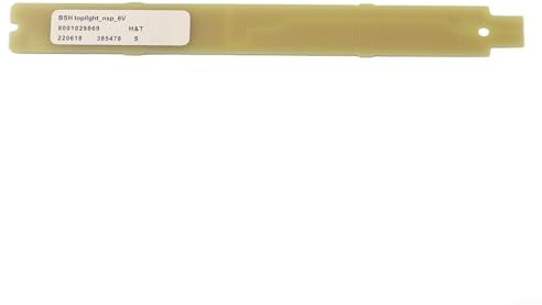 Eawfgtuw 9001030205 9001069888 Barre lumineuse LED de réfrigérateur 3 V 6 V Pièce de rechange en métal pour Siemens pour éclairage intérieur de réfrigérateur Bosch économe en énergie 112 x 12 mm (6 V)