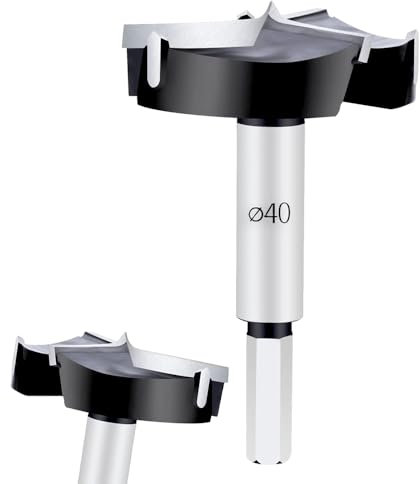 60mm Professional Forstner, Multi-tooth Wood Drill Bit Made of Steel with High Carbon Content, Tungsten Steel Forstner Drill Bit for Wood, Accessories Drill for Woodworking