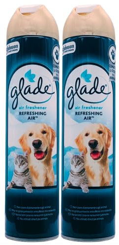 Deodorante Spray Per Ambienti, Fragranza REFRESHING AIR. Combatte Gli Odori Degli Animali Domestici 300ml (2 Spray)