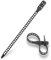 Wiederverwendbare Softbinder Kabelbinder Doppelbinder – 5 Stück 7 × 180 mm schwarz elastisch flexibel Wiederverschließbar UV-Beständig für Büro Outdoor Hydraulik Pneumatikschläuche Pflanzenbinder