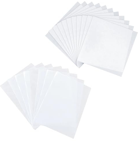 100 Unidades Papel-De-Planchado, Papel Transparente De Termoestabilidad, Papel De Planchar Para Cuentas De Fusible, Ideales Para Proyectos De Bricolaje, Reutilizables (15×20 CM + 20×20 CM)