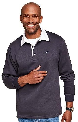 Pegasus Men's Fleece Rugby Shirt Navy XXL