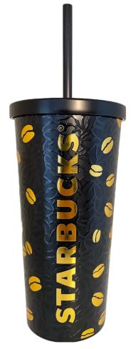 STARBUCKS Coffee Beans Edition Cold Cup Stainless Steel Mug Reusable