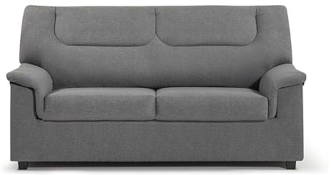 SHIITO | Modelo Tribeca - Sofá 3 Plazas | Máximo Relax y Confort | 180 x 98 x 90 cm - Color Gris