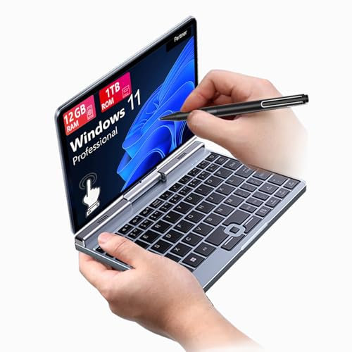 8 Mini Laptop, N150,2-in-1 Small Computer 12GB RAM, 1TB SSD, Touchscreen, Win 11 Pro, Wi-Fi 6, BT 5.2, Stylus Support, HDMI, Lightweight Portable Convertible PC