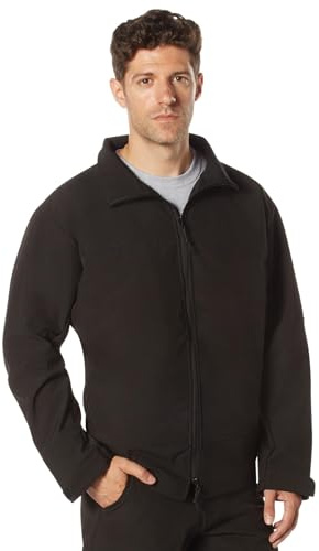 Rothco Covert Ops Concealed Carry Soft Shell Jacket (US, Alpha, Medium, Regular, Regular, Black)