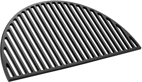 Wiltec Cast Iron Grill Grate 46.7 x 22.8 x 0.9 cm, Easy to Clean and Maintain BBQ Grate, Creates Appetising Char Lines, Even Heat Distribution, Perfect for Summer Barbecues