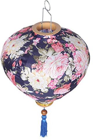 OSALADI Chinesische Laterne Hängend Für Außenbereich Mit Blumenmuster Dekorative Laterne Für Party Festival Garten Innenraum Einfach Aufzuhängen