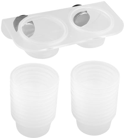 Tazón de alimentación de reptiles - plato de agua de gecko magnético, plato de alimentación de tortuga | Contenedor de alimentos de dragón barbudo, taza de agua de terrario de serpiente, portavasos de