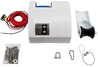 SMTYXS Treuil D'ancre Électrique 12 V, Capacité De Charge 45 LB, Bateau avec Télécommande Marine for Les Opérations Mouillage Performances Puissantes