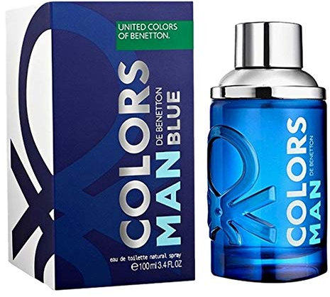 United Colors of Benetton - Blau von United Colors, Eau de Toilette Spray für Herren, Frischer Zitrusduft mit Zitrone, Tequila, Koriander, Wassermelone und Meeresnoten - 100 ml