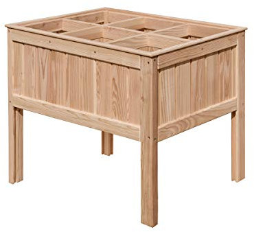 Mega Holz Hochbeet 6er aus Lärche für Garten, Balkon & Terrasse
