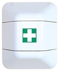 Eichner 9127-01113 - Armadio di design per estintori, Defi e cassetta di medicazione, dimensioni 527 mm x 433 mm x 225 mm, colore: Bianco