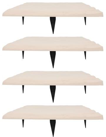 Jiawu Piedras de Paso de 15,5 Pulgadas con Estacas para el Suelo, Piedras para Escalones de Jardín, Estaca en el Suelo, Piedras Decorativas para Pasarelas para Adoquines de Caminos