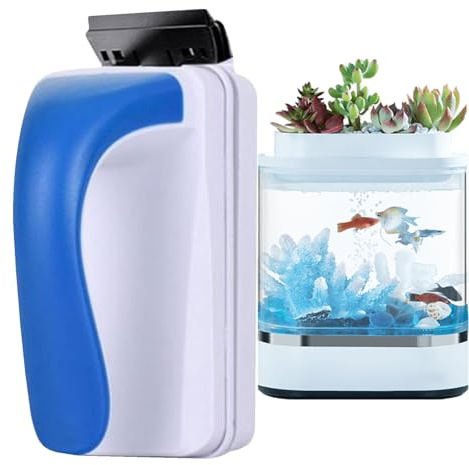 Vriusi Imán limpiador de cristales para acuarios, limpiador de cristales magnético para acuarios - Raspador magnético para algas | Raspadores magnéticos flotantes para algas Herramientas de limpieza