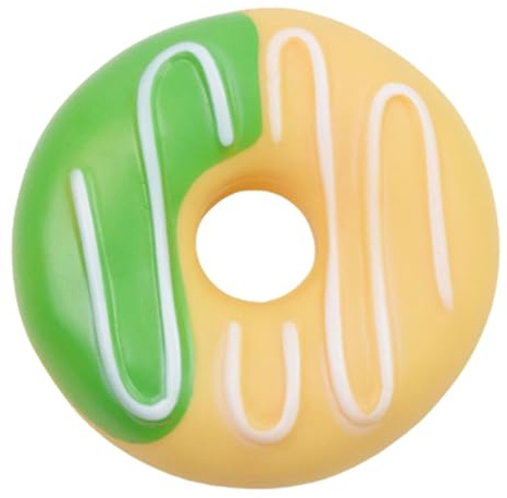 Yonuaret Juguetes para Masticar Perros, para Masticar para Cachorros, Vocal Donut Puppy | Juguetes para Perros para masticadores agresivos, chirriante para Mascotas,