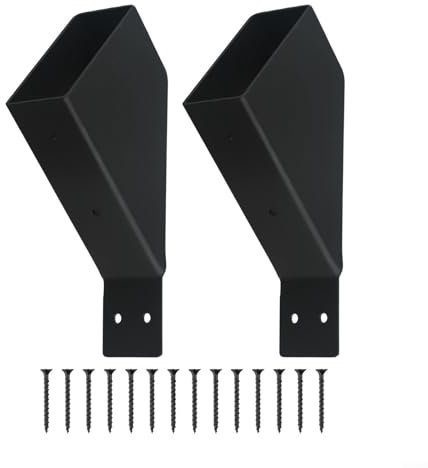 Pergola Connection Brackets with Sturdy Design Reliable Heavy Duty Supports Made of Iron Material (2pcs )