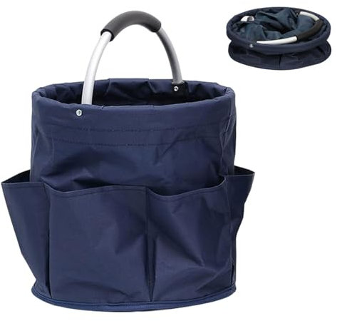 Cesto per la Conservazione dei Prodotti per la Pulizia, Cestello Porta Detersivi Bagno Organizer, Contenitore Pieghevole Grande per Casa e Condomini