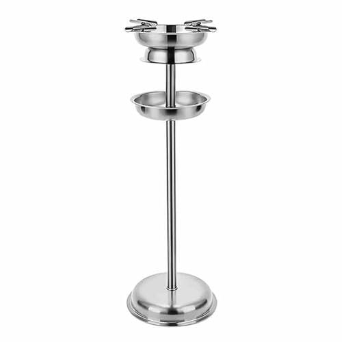 Posacenere da Terra per Esterni - Posacenere da Terra, Posacenere da Terra per Esterni per Patio, Contenitore per posacenere in Metallo per Fumatori Commerciali con Coperchio, per Hotel, EDI