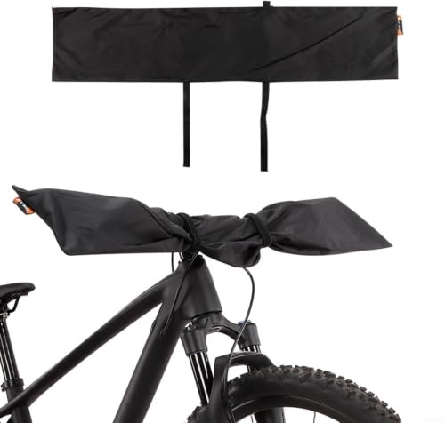 Cubierta para manillar de bicicleta, protector de polvo de nailon 210D para soporte de bicicleta eléctrica y teléfono, protección de transporte para portabicicletas