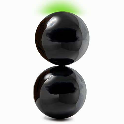 myHodo Boules Magnétiques d'Hématite Anti Stress (30mm, Lot de 2) Billes Magnétiques Extra Larges, Idée Cadeau, Aimants Puissants Particulièrement Polyvalents, Gadget de Bureau Technologique
