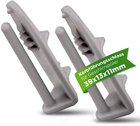 VIOKS Laufschienenanschlag 2 Stück Ersatz für Acelik Beko 1880580400 Bauknеcht Whirlpоol 481246279981 Stopper hinten für Geschirrspüler Spülmaschine