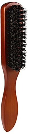 Wooden Bristle Hair Brush With Beech Handle and Comb for Men's Styling, Beard, Shaving, and Facial Hair - Suitable for Thin or Thick Hair