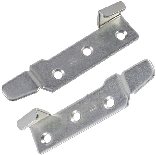 AERZETIX - C74740 - Ferrure d'assemblage pour lit 95 mm à crochets en 8 pièces - montage à visser - en acier - attache support fixation