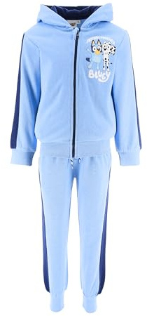 BlueY Boys Tracksuit 2 Piece Set Girls Hoodie and Trousers Sports Suit Gift for Kids Sizes 3-6 Years, blue, 6 Years
