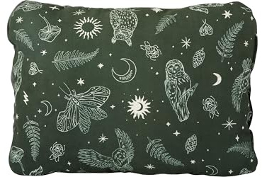 Therm-a-Rest Compressible Cinch Camping and Backpacking Pillow, Small - 12 x 16 Inch, Woodland