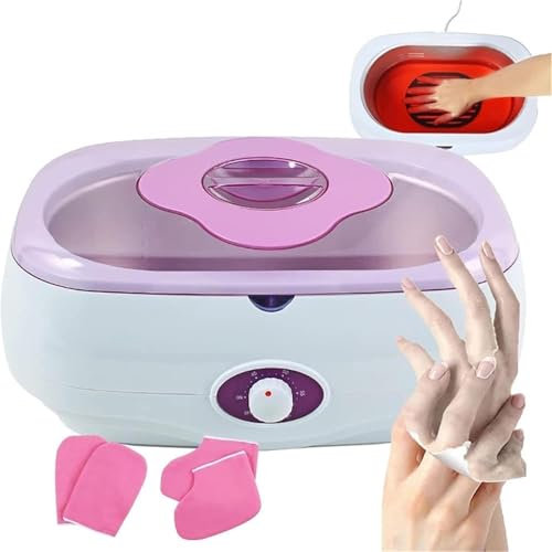 Bagno di paraffina, macchina for cera di paraffina di grande capacità da 4 litri for mani e piedi, temperatura regolabile da 0 a 60 ℃, idratante ed esfoliante, for gomiti morbidi, mani, piedi, artrite