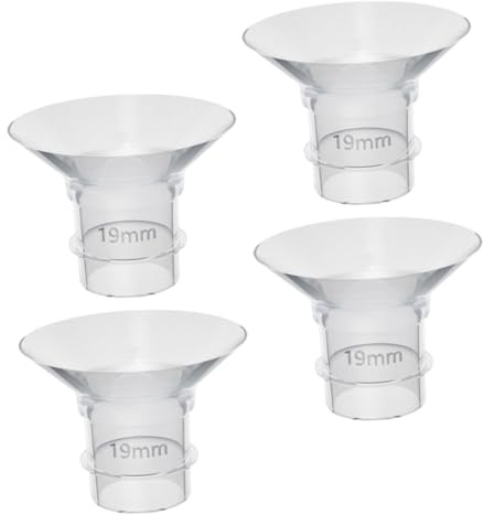 WRITWAA Lot De 4 Embouts De Bride En Silicone Alimentaire 19 Mm Pour Tire-lait Électrique Et Portable, Inserts Réutilisables Bébé, Accessoires Compatibles Allaitement, Kit Pièces De Rechange