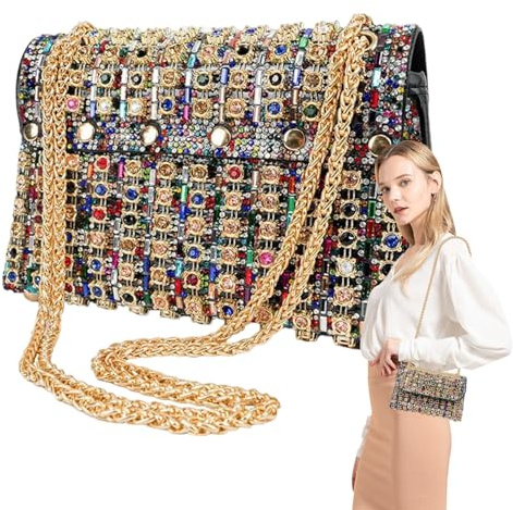 Kvällsväskor för kvinnor, Rhinestone-väskor för damer, Lyxig kvällsväska | Damväska, Bärbar mjuk rhinestone kopplingsväska kvinnor flickvän mor fru