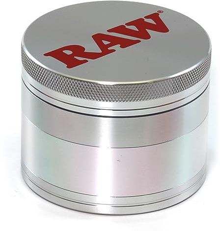 Raw 19330 Grinder-4 pezzi con pala, 56 mm, in alluminio