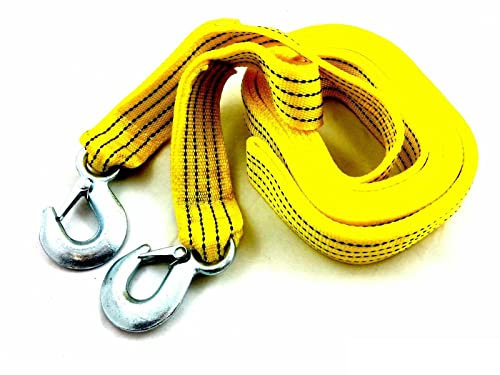 Cinghia Cavo Da Traino Sos Auto Super Resistente Fune Corda 2 Ganci 5000kg Corda per Trazione per Auto Cintura da Traino per Carichi Pesanti