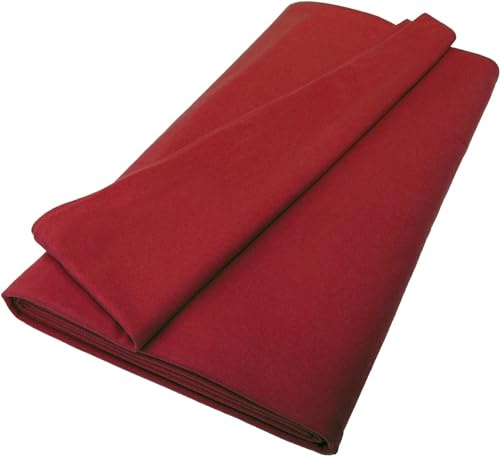 B1 Molleton de scène Vendu au mètre – Rideau Molleton en Coton, Rideau d'obscurcissement Opaque, idéal pour Film, TV, Photo, Théâtre et Événements – 3 m, 300 g/m2, Rouge Cerise