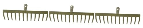 Uonlytech Râteau De Jardin à Main Ergonomique avec Dents Outil De Jardinage Pratique pour Ramasser Herbe Terre Et Fleurs pour Les Niveaux De Compétence