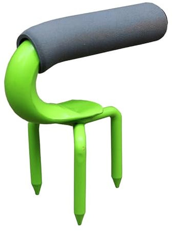 Forchetta in acciaio al manganese, pezzo unico, strumento di tornitura per terra solida, forchetta in acciaio, forchetta per concime agricolo, patate dolci, cipolle e ravanelli, modello verde, 12 x 12