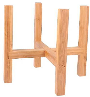 Happyyami Flower Pot Holder Plant Stand Wood Base Decorative Plant Display for Home