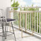 UJCHVHN Klappbarer Gartentisch Beige 90x51x75cm Poly Rattan Outdoor Tische