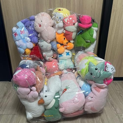 Ahuuen Poltrona A Sacco Trasparente | Poltrona A Sacco per Riporre Peluche | Storage di Peluche in PVC | Organizzatore Imbottibile per Giocattoli | per Organizzare Le Sale 2 Dimensioni