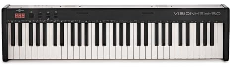 VISIONKEY-50 Portable Digital Keyboard - 61 Key Beginner & Kids Electric Keyboard Piano with USB-C by Gear4music