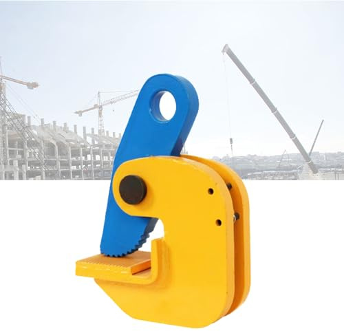Abrazadera de Elevación de Placas de Acero, Abrazadera Vertical Industrial de Alta Resistencia para Vigas de Acero, Capacidad de 3 Toneladas, Pinzas de Elevación Verticales Duraderas para Un