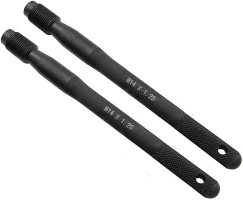 ZKTOOL 2 Pièces Goupilles d'Alignement de Goujon de Roue, M14*P1.25, Goupille de Guidage de Roue, Outil de Guide de Montage de Roue, Outils de Positionnement de Fixation