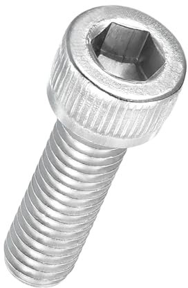 Kozelo 40Pcs Vis à Tête Cylindrique - [M6-1 x 20mm] Acier Inoxydable 304 Filetage Complet Tête Fraisée Allen pour Moteur Électrique, Impression 3D, Ventilateur, Argent